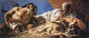 Giovanni Battista Tiepolo Neptune Bestowing Gifts upon Venice oil painting artist
